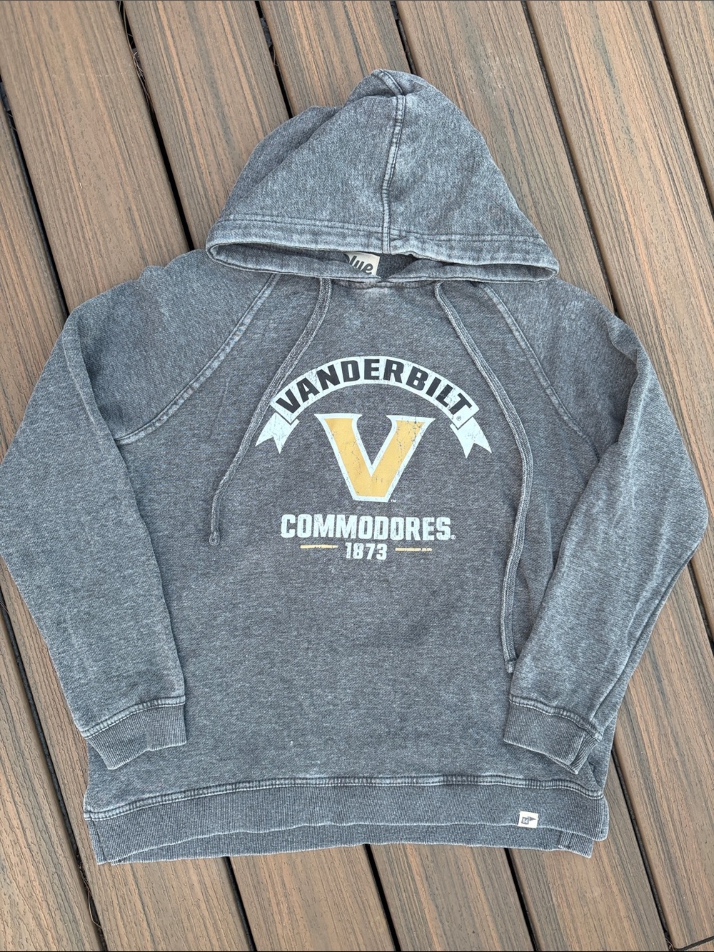 Vanderbilt Commodores Hooded Pullover Sweatshirt - Gray/Gold